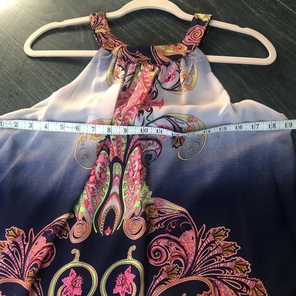 Crystal Doll Halter Style Ombré Dress - Picture 7 of 8